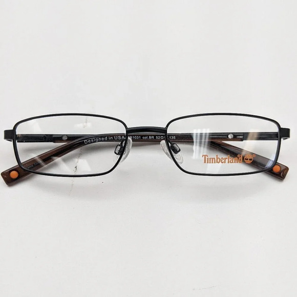 🕶️ Timberland TB1031-BR Eyeglasses 52/17-135 / JLE354🕶️ - Picture 1 of 8